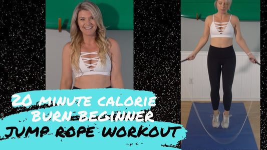 20 Minute Calorie Burn Beginner Jump Rope Workout ~ Full body no equipment