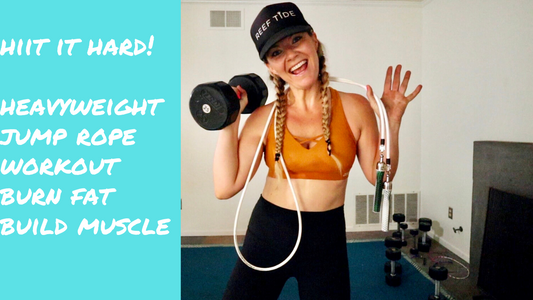 High intensity jump rope HIIT workout for cardio and strength