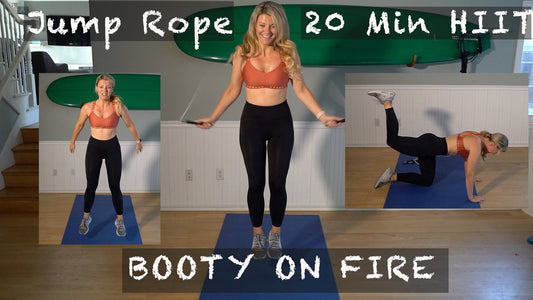20 minute Jump Rope HIIT workout ~Burn Fat + Build Muscle