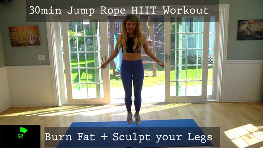 Jump Rope HIIT 30min Lower Body Leg Home Workout