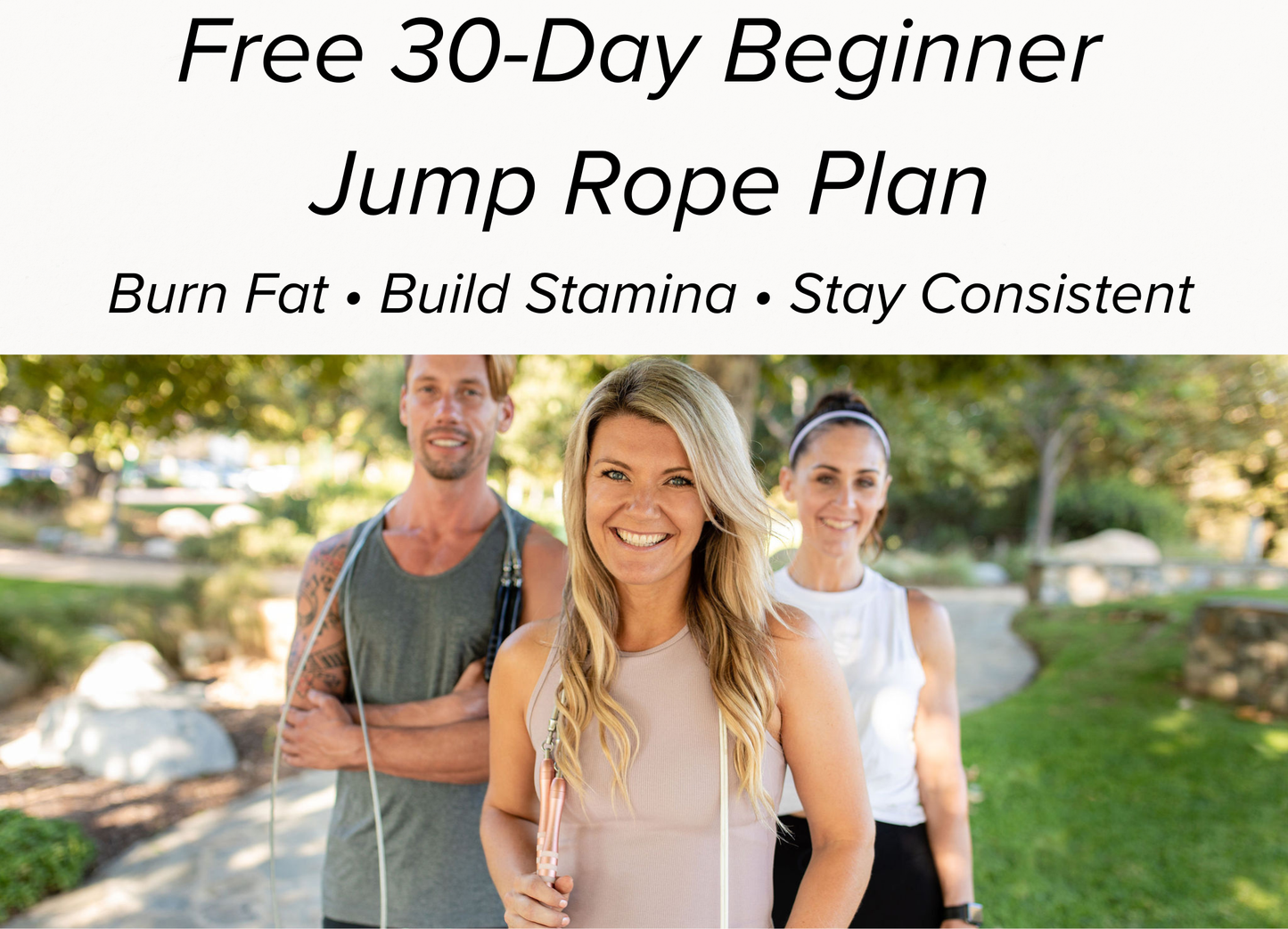 This free 30-day beginner jump rope plan is designed to help you build consistency, burn fat, and feel stronger — without overwhelm.