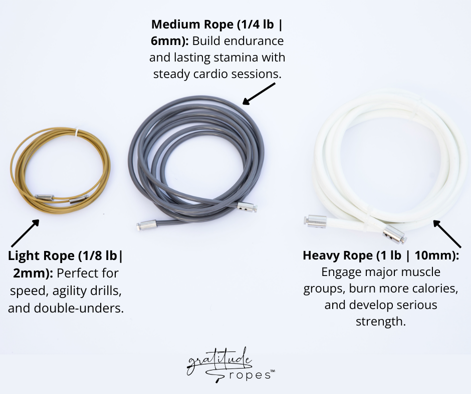 Elite Weighted Jump Rope Set | Gratitude Ropes