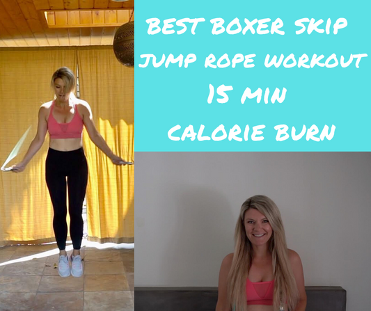 15 min Jump rope workout with boxer skipping drills
