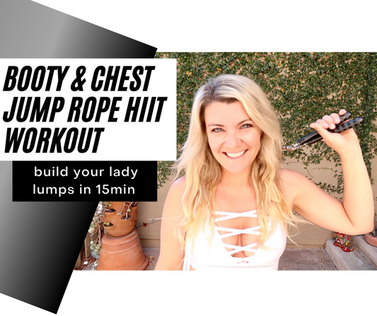 15 min jump rope HIIT workout to build your booty and chest