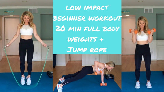 Low Impact Beginner Workout at home Jumping Rope