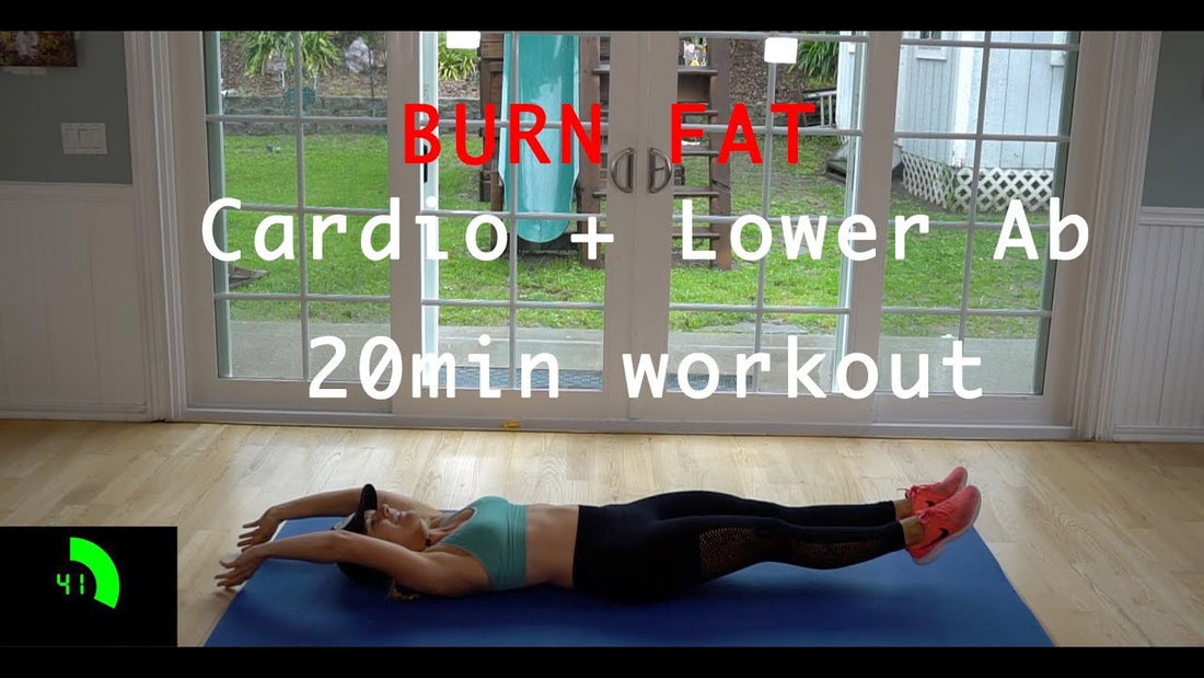 Fat burner lower ab + cardio jump rope home workout