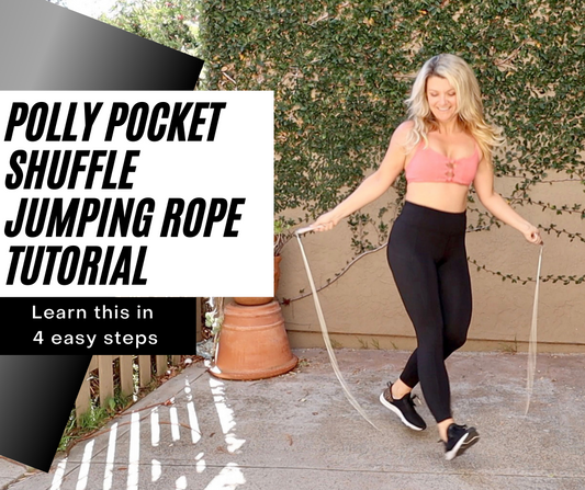 How to do the polly pocket shuffle jumping rope step