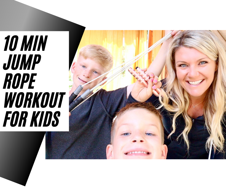 Workout for Kids Jumping Rope 10 minutes